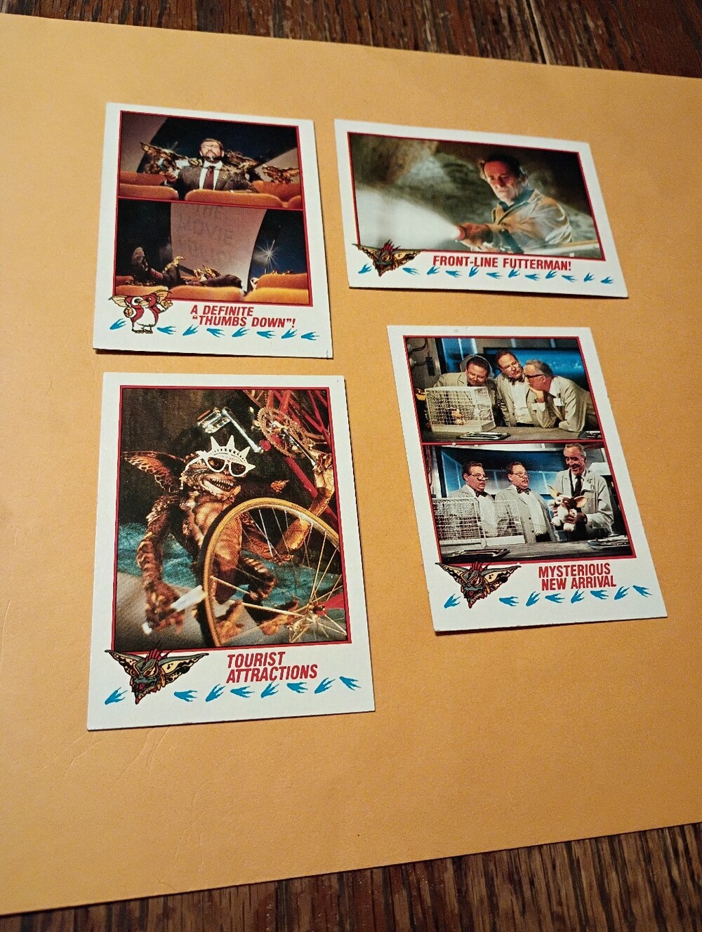 Vintage Lot 4 1990 Topps Gremlins 2 Trading Cards Warner Brothers The New Batch